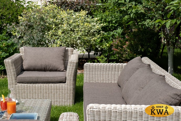 "Капучино" кресло из искусственного ротанга, цвет бежевый