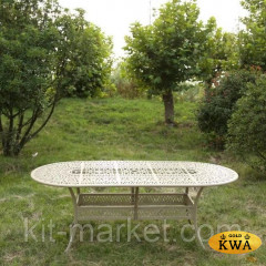 Белая садовая мебель из литого алюминия Tokyo 8