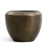 Кашпо TREEZ Effectory Metal Чаша Design Чернёная бронза в-33, д-40 см