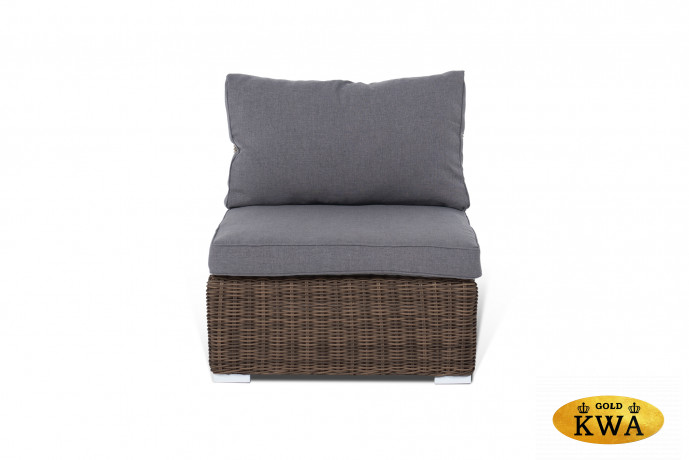 Лунго трансформирующаяся лаунж-зона из искусственного ротанга, цвет коричневый