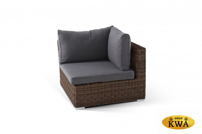 Лунго трансформирующаяся лаунж-зона из искусственного ротанга, цвет коричневый