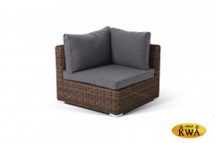 Лунго трансформирующаяся лаунж-зона из искусственного ротанга, цвет коричневый