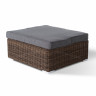Лунго трансформирующаяся лаунж-зона из искусственного ротанга, цвет коричневый