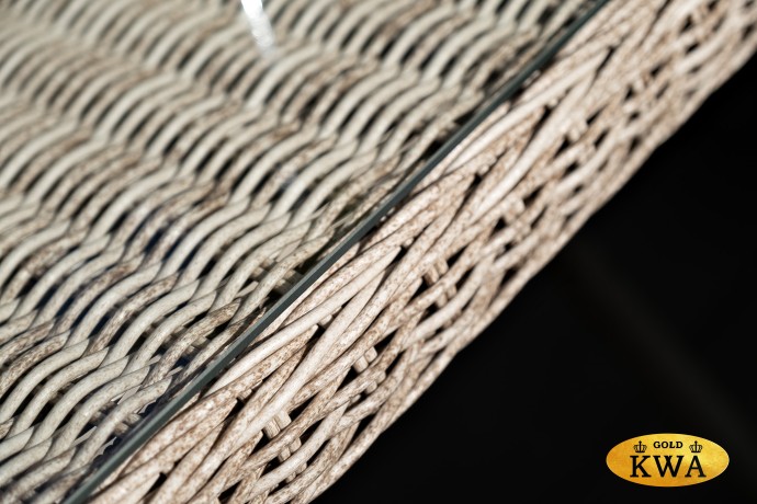 "Айриш" обеденная группа плетеная на 4 персоны, цвет бежевый