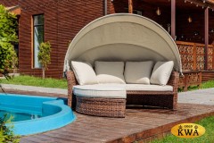 Диван-трансформер VIOLETTA коричневый