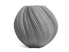 Кашпо-ваза TREEZ Effectory Dune Дизайн-ваза Дымчато-серый песок