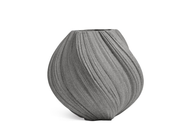 Кашпо-ваза TREEZ Effectory Dune Дизайн-ваза Дымчато-серый песок