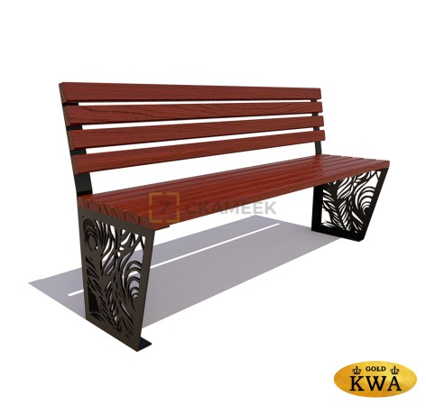 Скамейка «Павлин» без подлокотников (1,8 лиственница,40х60)