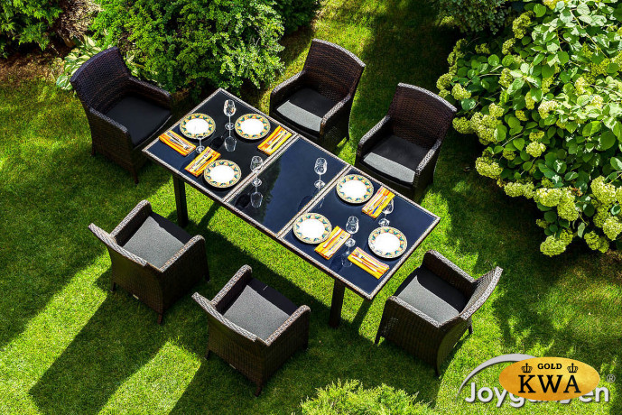 Плетеное кресло MYKONOS обеденное темно-коричневое