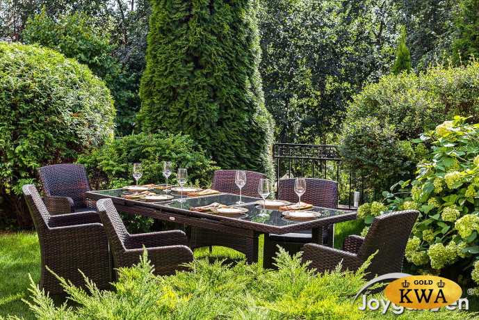 Плетеное кресло MYKONOS обеденное темно-коричневое