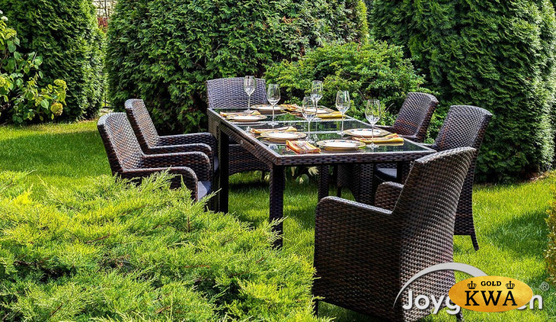 Плетеное кресло MYKONOS обеденное темно-коричневое