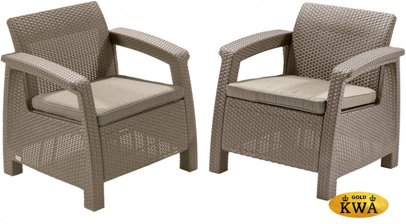 Комплект пластиковой мебели Corfu duo set