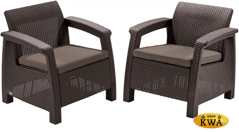 Комплект пластиковой мебели Corfu duo set