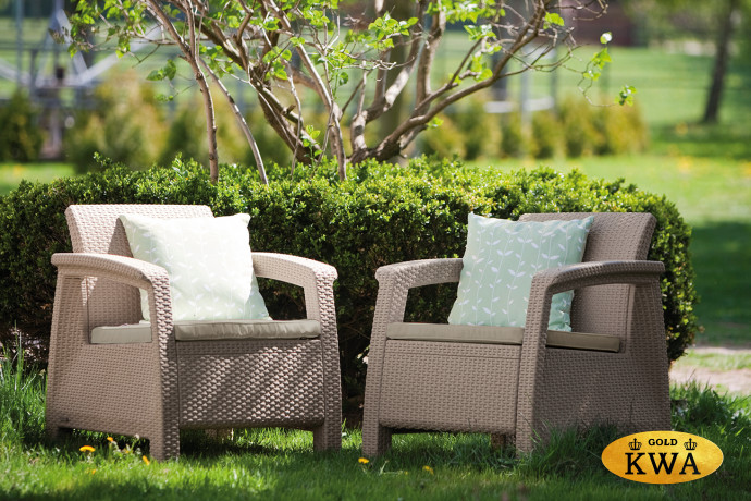 Комплект пластиковой мебели Corfu duo set