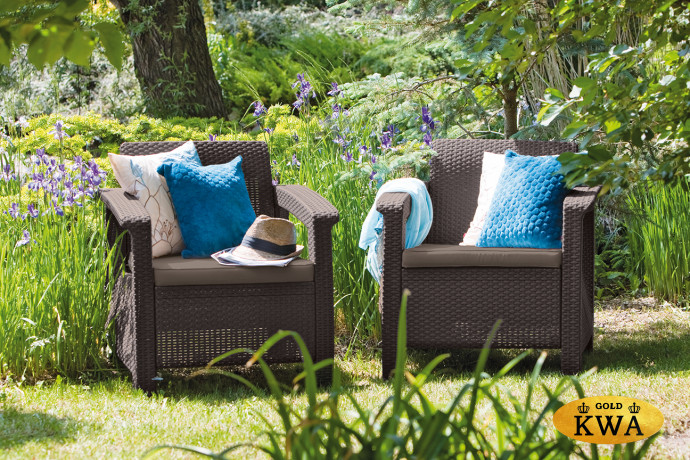 Комплект пластиковой мебели Corfu duo set