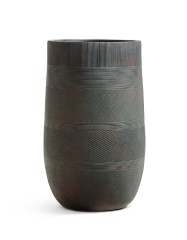 Кашпо TREEZ ERGO Graphics Высокая округлая чаша Окись с медной патиной в-75 см, д-47 см