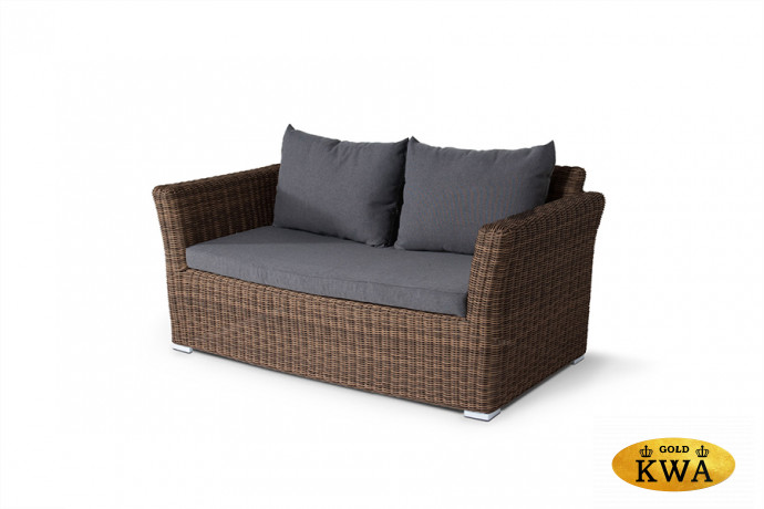 Капучино Сингл лаунж-зона из искусственного ротанга, цвет коричневый