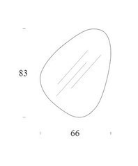 Sten S Gold Зеркало в тонкой раме Smal