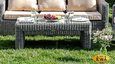 Стол плетеный кофейный из искусственного ротанга SUNSTONE  Joygarden