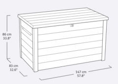 Сундук ONTARIO BOX  850 L (wood look)