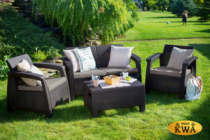 Комплект для отдыха Yalta 2set AFM-1020A Brown/Cappuccino