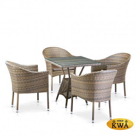 Комплект плетеной мебели T706G/Y350G-W1289 4Pcs Pale