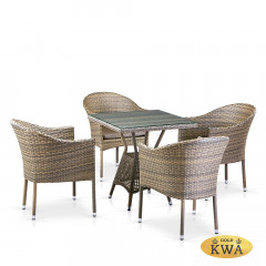Комплект плетеной мебели T706G/Y350G-W1289 4Pcs Pale