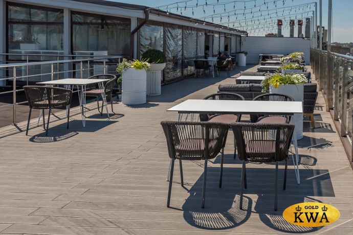 "Руссо" обеденный стол из HPL 150х80см, цвет молочный