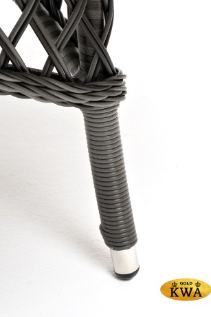 "Эспрессо" плетеный круглый стол, диаметр 150 см, цвет графит