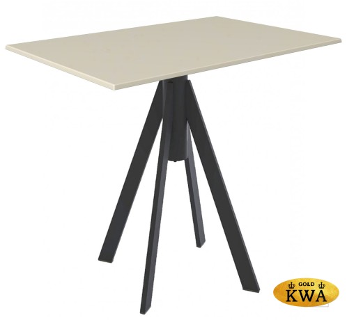 Стол обеденный Fuoz Werzalit Uniart - черный, магнолия