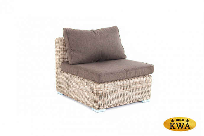 "Лунго" модуль диванный прямой с подушками, цвет бежевый