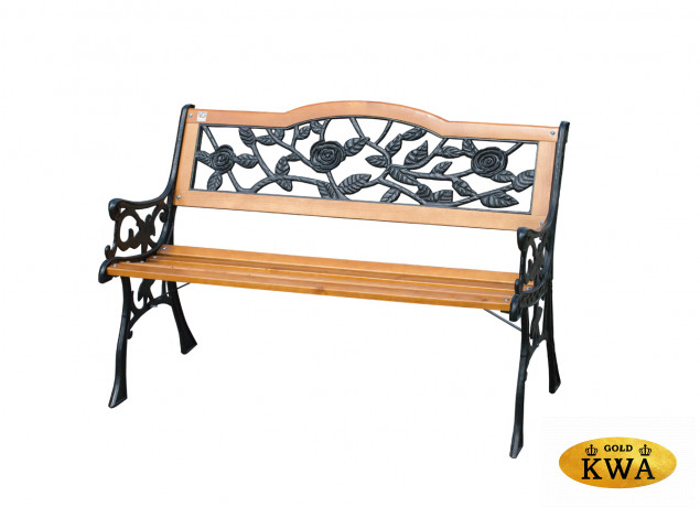 Скамейка чугунная Арабеска, Роза, Жардин, Лилия, Венеция