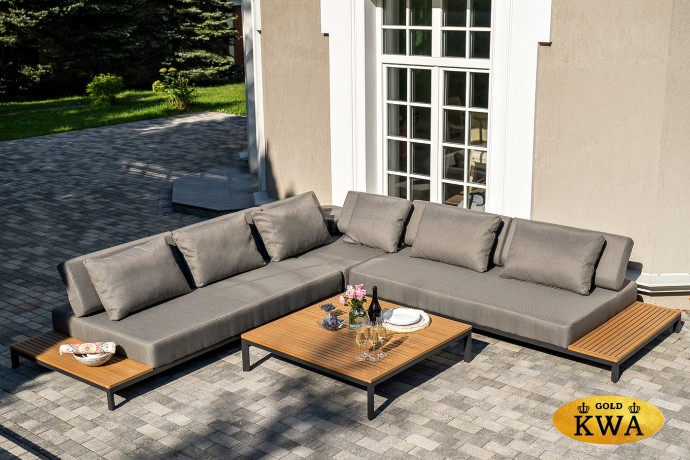 "Амальфи" трансформирующаяся лаунж-зона из алюминия, цвет графит