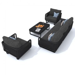 Лаунж зона БЕЛЛИСА С с трехместным диваном - маренго