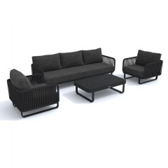 Лаунж зона БЕЛЛИСА С с трехместным диваном - маренго