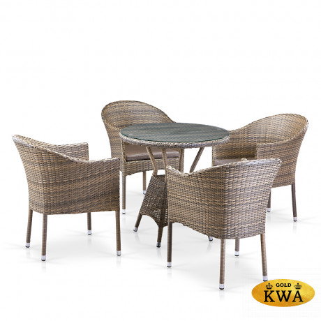 Комплект плетеной мебели T705ANT/Y350G-W1289 4Pcs Pale