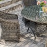 "Равенна" обеденная группа плетеная, цвет графит