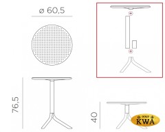 Стол пластиковый обеденный