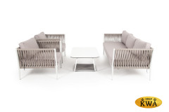 &quot;Касабланка&quot; лаунж-зона плетеная из роупа 5-местная, цвет серо-коричневый