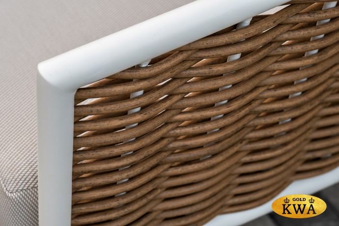 "Тоскана" лаунж-зона из искусственного ротанга, цвет соломенный