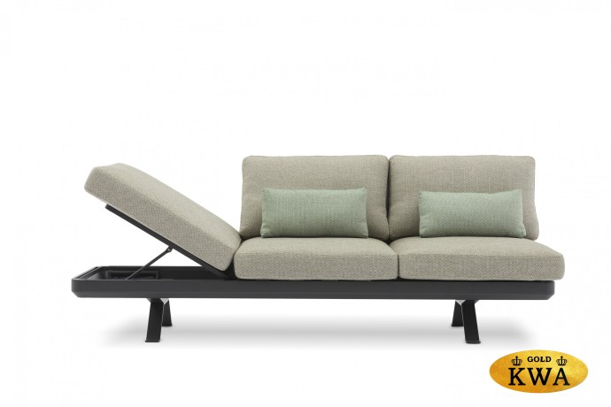 Lund Комплект лаунж мебели антрацит/серый, алюминий