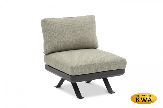 Lund Комплект лаунж мебели антрацит/серый, алюминий