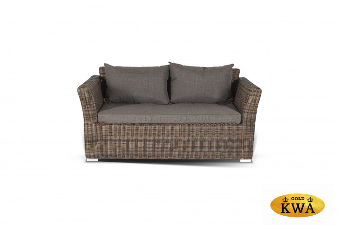 Капучино Дабл лаунж-зона из искусственного ротанга, цвет коричневый