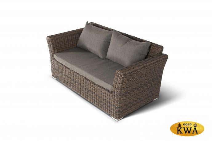 Капучино Дабл лаунж-зона из искусственного ротанга, цвет коричневый