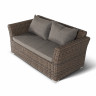 Капучино Дабл лаунж-зона из искусственного ротанга, цвет коричневый