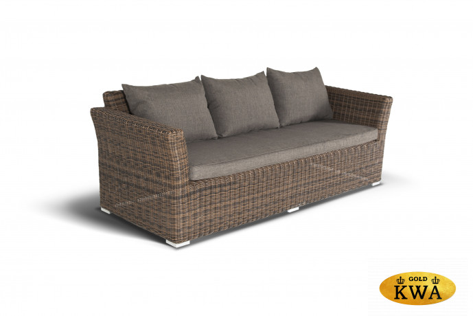 Капучино Дабл лаунж-зона из искусственного ротанга, цвет коричневый