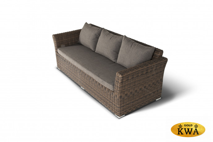 Капучино Дабл лаунж-зона из искусственного ротанга, цвет коричневый