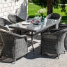 "Эспрессо" обеденная группа плетеная, цвет графит
