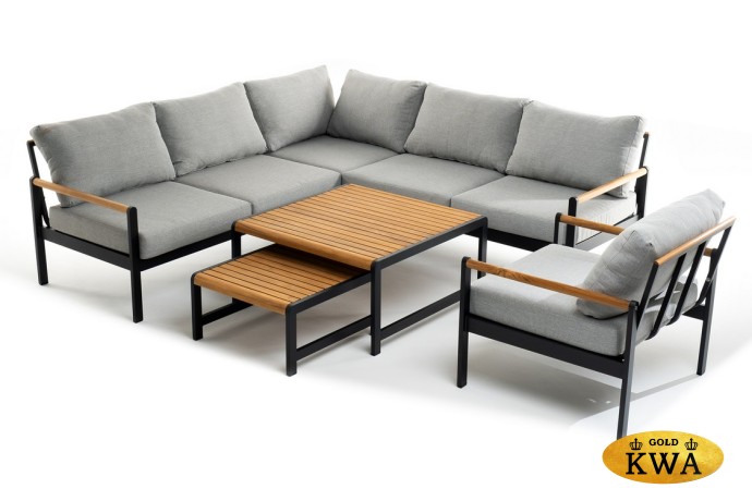 Лаунж зона из алюминия MAYA L темный графит Joygarden