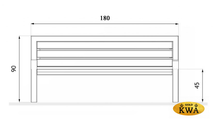 Скамейка Аврора 1,96 м 01.011.1